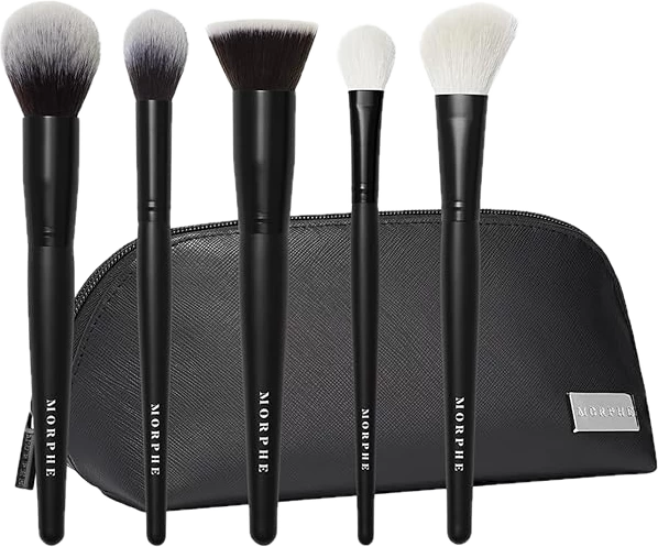 MORPHE 5 Piece FACE THE BEAT Brush Collection + Bag