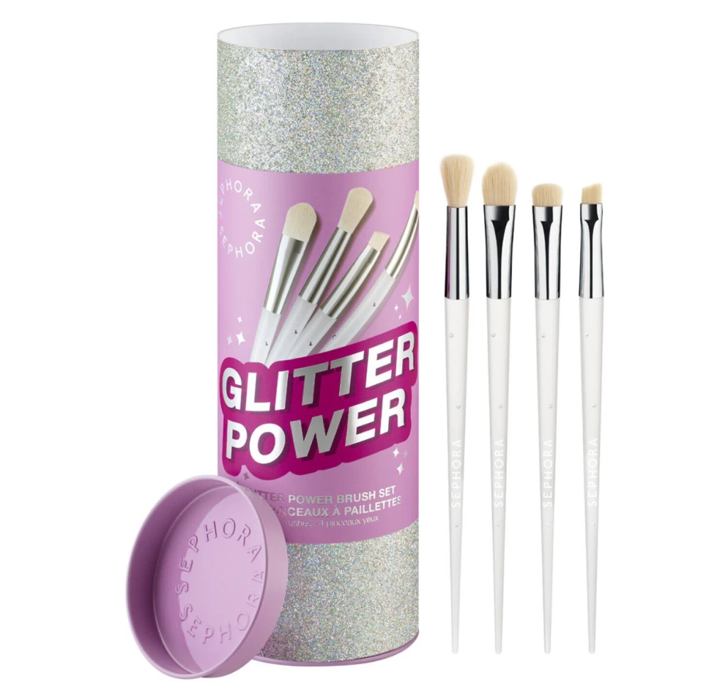 SEPHORA COLLECTION Glitter Power Brush Set - 4 Eye Brushes Set