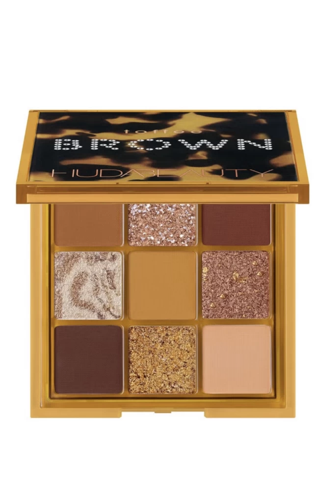 huda beauty toffee brown palette